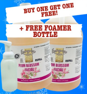 Envirogroom Plum Blossom Facial (gallon) – BUY ONE, GET ONE FREE + FREE foam bottle
